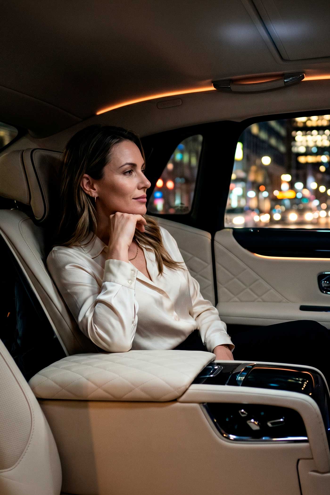 Luxury Black Car for Point-to-Point Rides